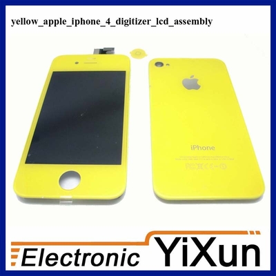 Good Quality LCD with Digitizer Assembly Replacement Kits Yellow IPhone 4 OEM Parts Sales