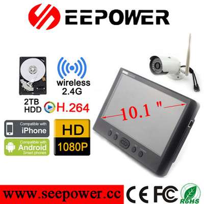 Good Quality Wireless 1080P HD DVR Security System Kit Support Android And IOS Cell Phone Sales