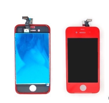 Good Quality Color Red Conversion kit LCD Digitizer Assembly Replacement iphone 4 OEM Parts Sales