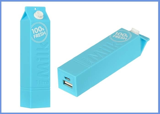 Good Quality Phone Milk Phone Mobile Power Bank 2600mAh , Rechargeable Power Pack For Cell Phone Sales