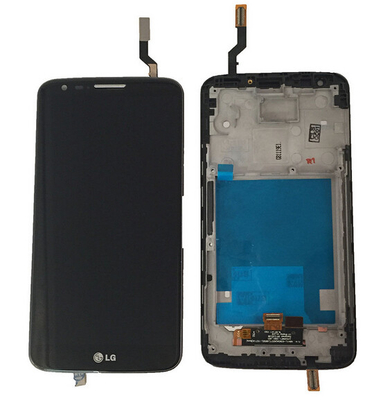 Good Quality Lcd Touch Screen Black For Lg Optimus G2 d802 d805 Lcd Screen Parts , Frame Assembly Sales