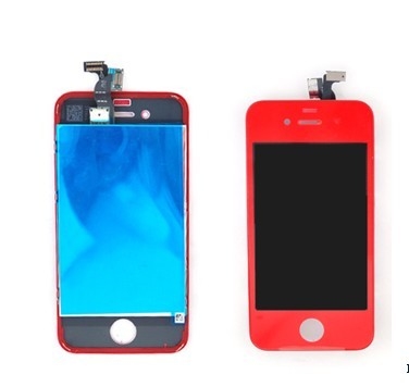 Good Quality CellPhone Iphone 4S Conversion kit LCD Digitizer Assembly Red Color Iphone 4s Repair Parts Sales