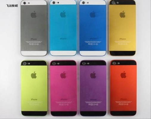 Good Quality OEM Colorful Battery Cover for iPhone 5 Spare Parts , Pink / Yellow / Rose / Purple Sales