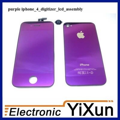 Good Quality iPhone 4 LCD with Digitizer Assembly Replacement Kits Purple Sales