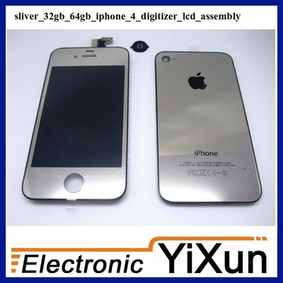 Good Quality Quality Assurance LCD with Digitizer Assembly Replacement Kits Sliver IPhone 4 OEM Parts Sales