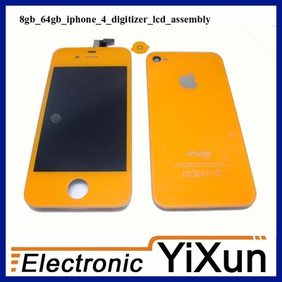 Good Quality IPhone 4 OEM Parts LCD with Digitizer Assembly Replacement Kits Orange Sales