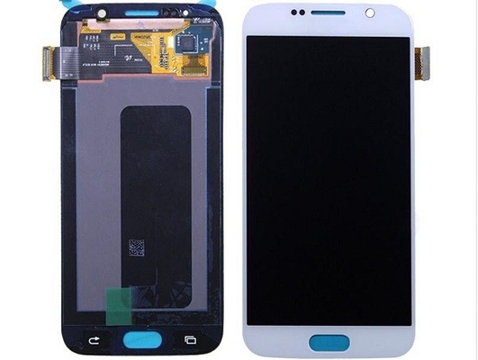 Good Quality White LCD Touch Cell Phone Replacement Parts , Samsung Galaxy Repair Parts S6 G9200 G920F Sales