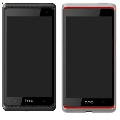 Good Quality Black , Red 4.5 inch Cell Phone Digitizer with Frame For HTC Desire 600 Sales