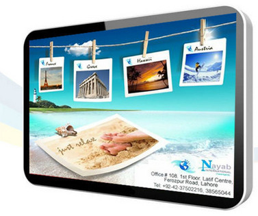 Good Quality Ultra Slim 18.5 Inch Stand Alone Digital LCD Screen Signage / Airport LCD Advertising Display Sales