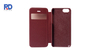 IPhone 5C Flip Cover Mobile Phone Protective Cases Artificial Leather Companies