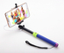 Stainless steel Handheld Selfie Stick Bluetooth Monopod With Audio cable for iPhone Companies